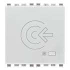 VIMAR - Fuoriporta RFID IoT Next: lettore smart card, configurazione via app, Bluetooth 5.0, sistema mesh, uscita relè, ingresso DND, LED regolabile.