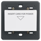 VIMAR - Interruttore elettronico a badge bianco, tasca verticale, uscita a relè 16 A 230 V, supporto per scatole BS, senza carta ISO.