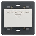 VIMAR - Interruttore elettronico a badge 230V Next, tasca verticale, uscita a relè 16A, alimentazione 230V 50-60Hz, supporto per scatole BS, senza carta ISO. 20466.N