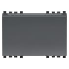 VIMAR - Tasca NFC/RFID compatibile Mifare grigio, lettore elettronico per installazione interna, 1 uscita 10 A, 1 uscita 4 A, illuminazione, 3 moduli.