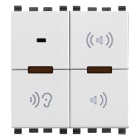 VIMAR - Microfono di chiamata bianco per controllo vocale bambini - 2 moduli