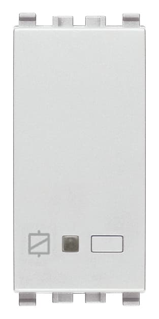 VIMAR - Attuatore IoT 16A Next: comando elettronico View Wireless, relè NO 16A, controllo locale/remoto, Bluetooth 5.0, Zigbee 3.0, LED RGB, 100-240V. 20593.N