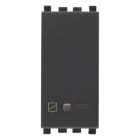 VIMAR - Attuatore IoT 16A grigio, comando elettronico wireless con relè NO, Bluetooth 5.0, Zigbee 3.0, misurazione potenza, LED RGB, 100-240 V.