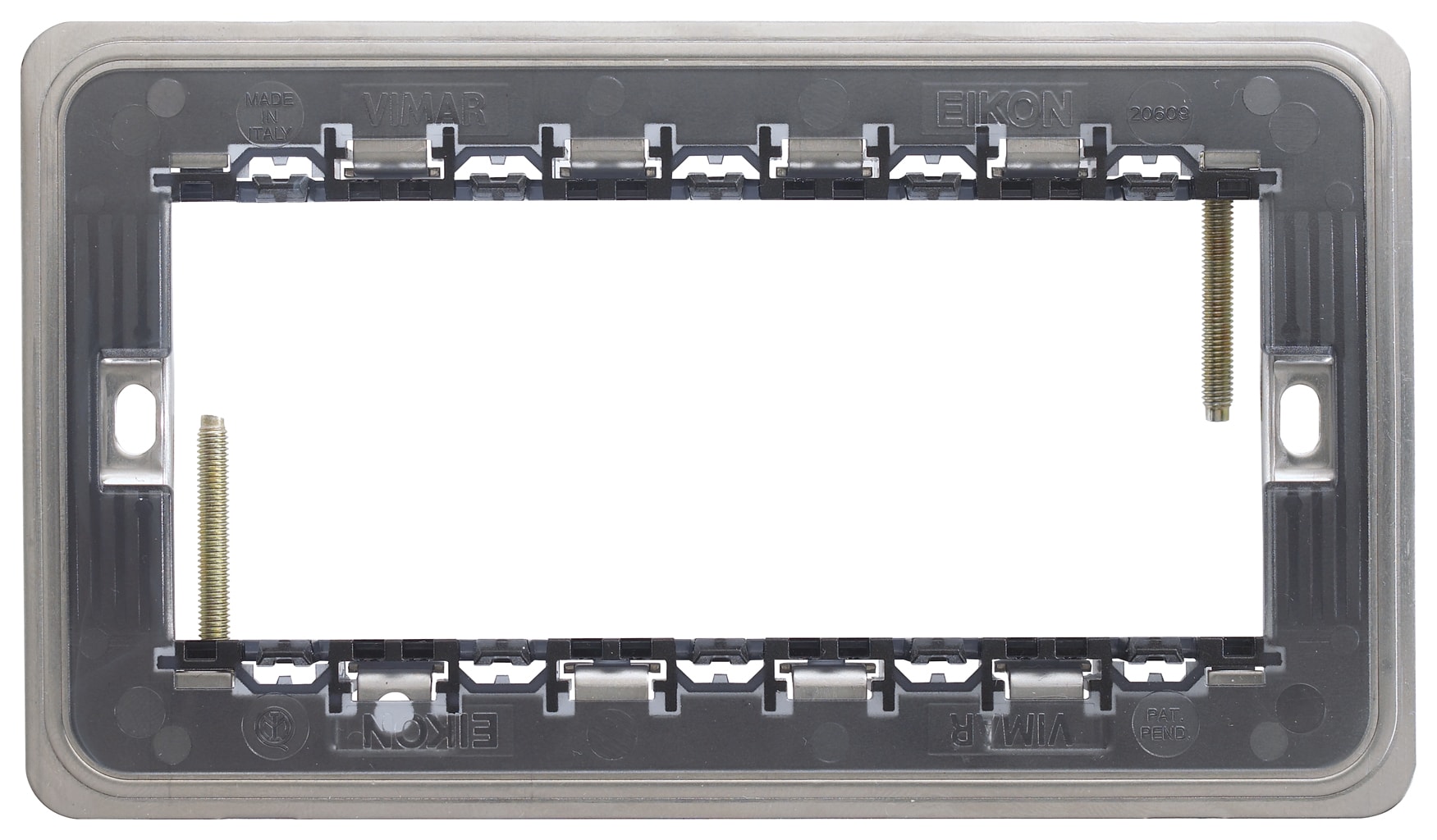 VIMAR - Supporto per Scatole Rettangolari 5 Moduli con Viti da 5 Metri
