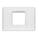 VIMAR - PLACCA CLASSIC 2M CENTR REFLEX GHIACCIO