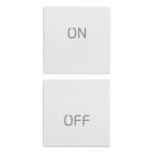 VIMAR - DUE MEZZI TASTI 1M SIMBOLI ON/OFF BIANCO