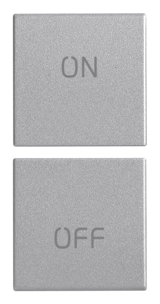 VIMAR - DUE MEZZI TASTI 1M SIMBOLI ON/OFF NEXT 20751.1.N