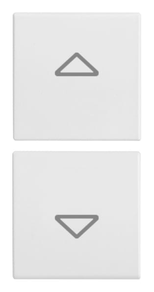 VIMAR - DUE MEZZI TASTI 1M SIMBOLI FRECCE BIANCO 20751.2.B