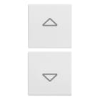 VIMAR - DUE MEZZI TASTI 1M SIMBOLI FRECCE BIANCO 20751.2.B