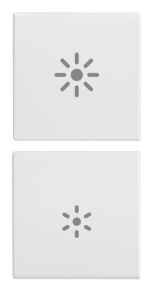 VIMAR - DUE MEZZI TASTI 1M DIMMER BIANCO