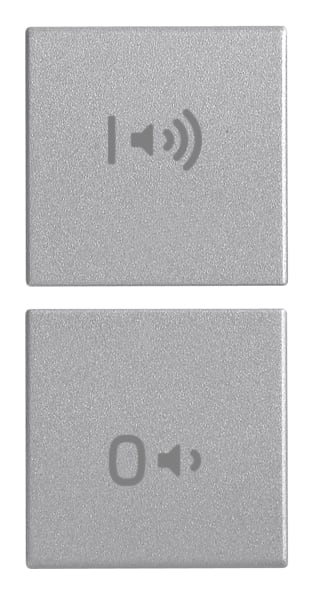 VIMAR - Due Tasti Intercambiabili On/Off Volume Next Modulo Simboli.