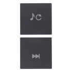 VIMAR - DUE MEZZI TASTI 1M SORG./TRACCIA GRIGIO