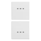 VIMAR - DUE MEZZI TASTI 1M NEUTRO PERS. BIANCO