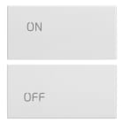 VIMAR - DUE MEZZI TASTI 2M SIMBOLI ON/OFF BIANCO