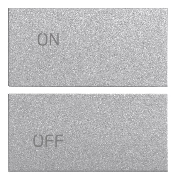 VIMAR - DUE MEZZI TASTI 2M SIMBOLI ON/OFF NEXT 20752.1.N