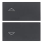 VIMAR - DUE MEZZI TASTI 2M SIMBOLI FRECCE GRIGIO