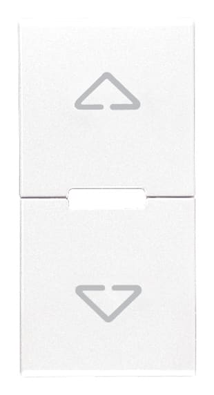 VIMAR - DUE MEZZI TASTI 1M SIMBOLI FRECCE BIANCO