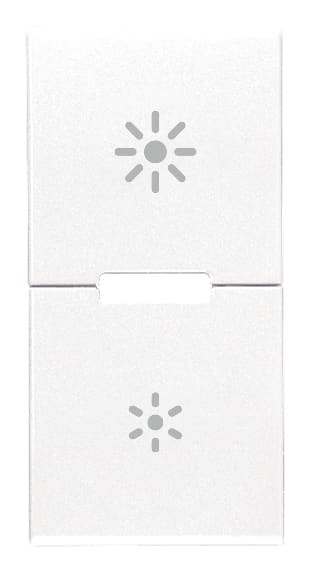 VIMAR - DUE MEZZI TASTI 1M DIMMER BIANCO