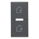 VIMAR - Due Mezzi Tasti Intercambiabili 1 Modulo Grigio con Simboli Scenari