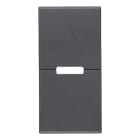 VIMAR - DUE MEZZI TASTI 1M NEUTRO PERS. GRIGIO