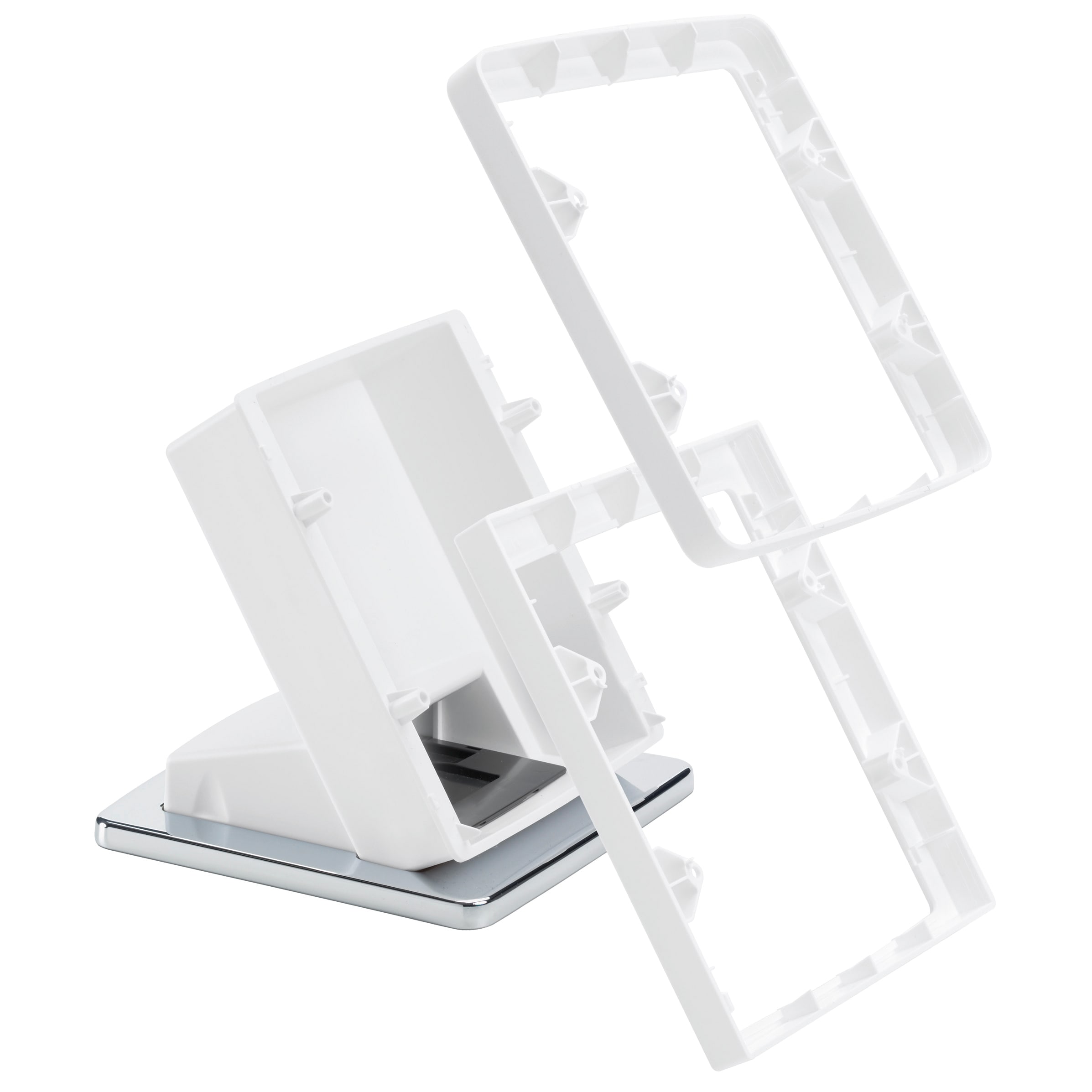 VIMAR - Base da tavolo 8M bianco con cornice per placca 8 moduli Eikon Classic o Round 20788.B