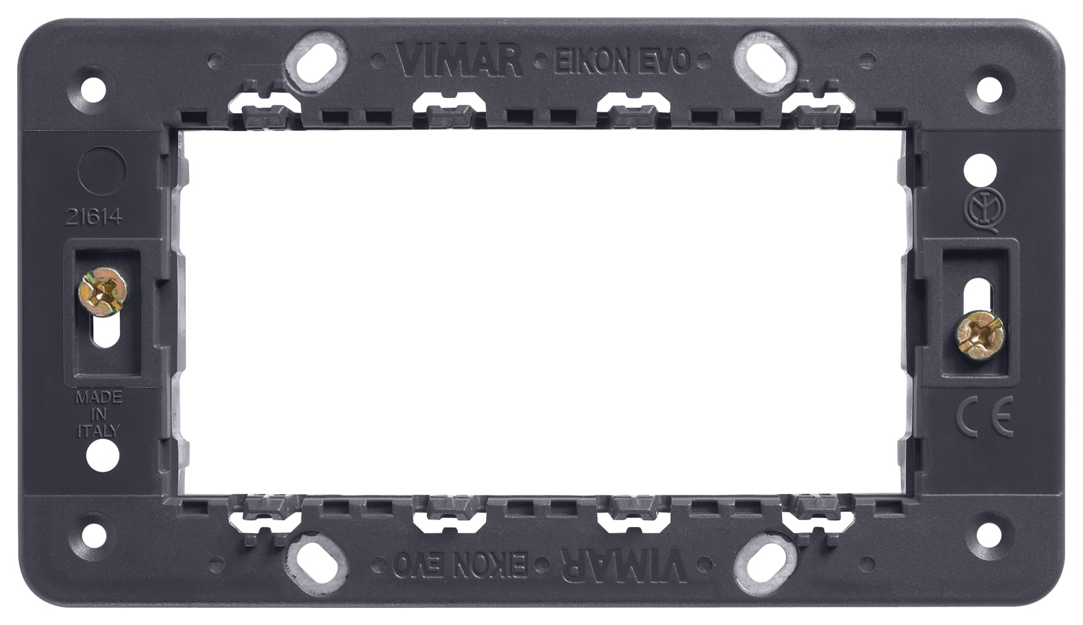 VIMAR - Supporto 4 Moduli con Viti per Scatole Elettriche