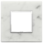 VIMAR - PLACCA 2M BIANCO DI CARRARA