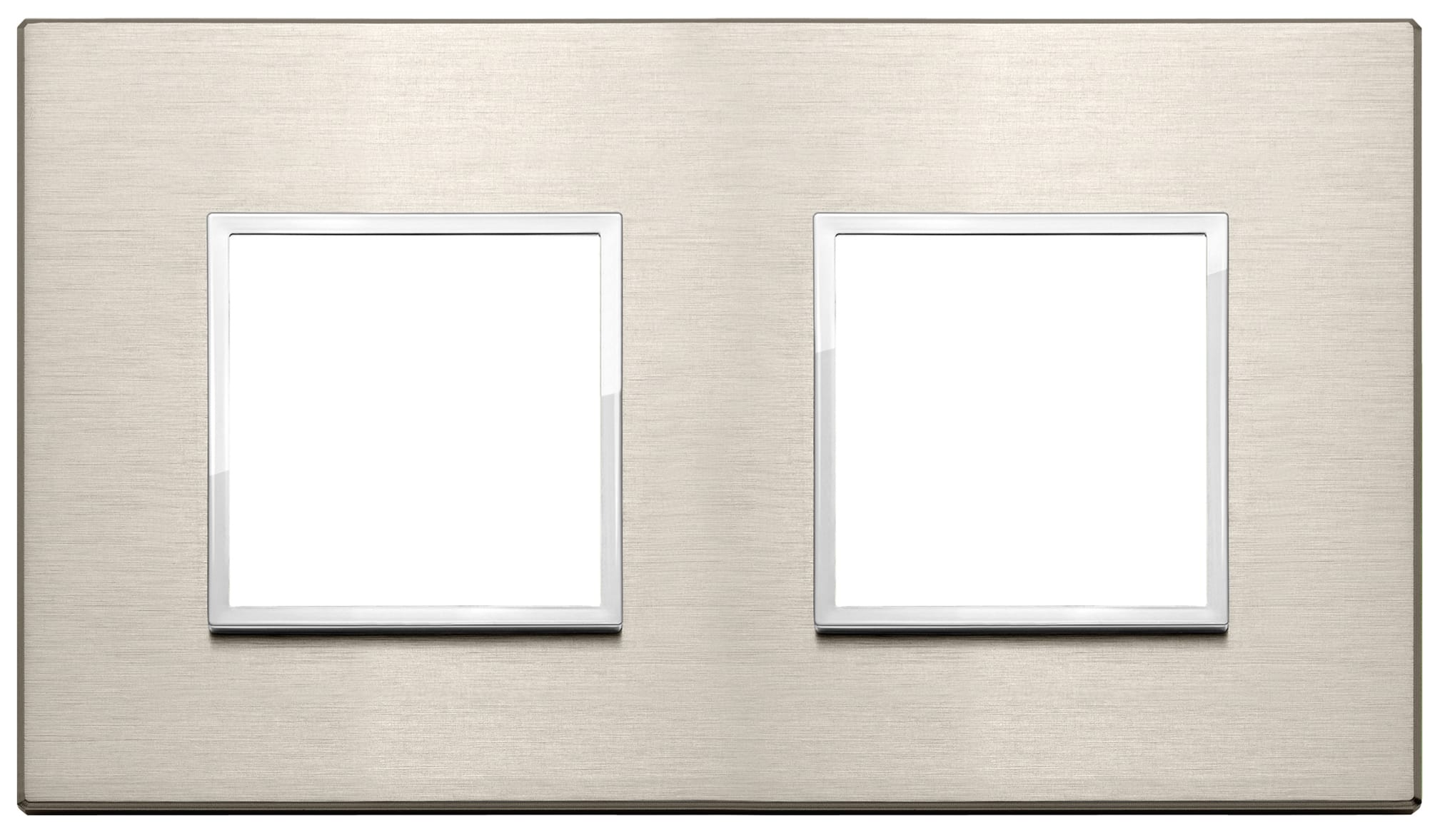 VIMAR - PLACCA 4M (2+2) INT71 BRONZO CHIARO 21643.04