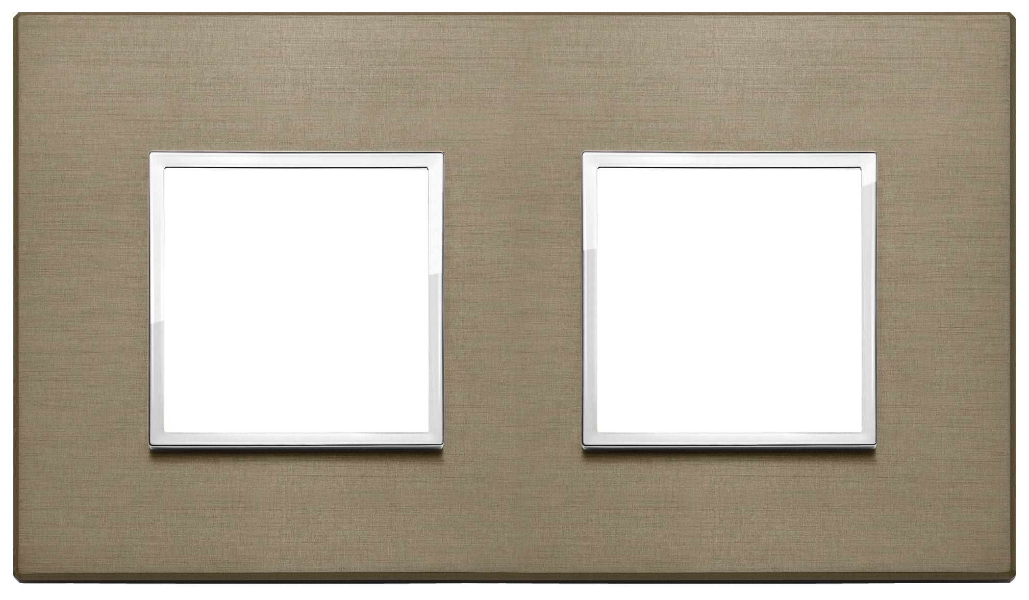 VIMAR - PLACCA 4M (2+2) INT71 BRONZO SCURO 21643.05