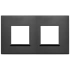 VIMAR - PLACCA 4M (2+2) INT71 NERO TOTALE