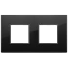 VIMAR - PLACCA 4M (2+2) INT71 NERO TOT. DIAMANTE