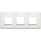 VIMAR - PLACCA 6M (2+2+2) INT71 ALLUMINIO BRILL.