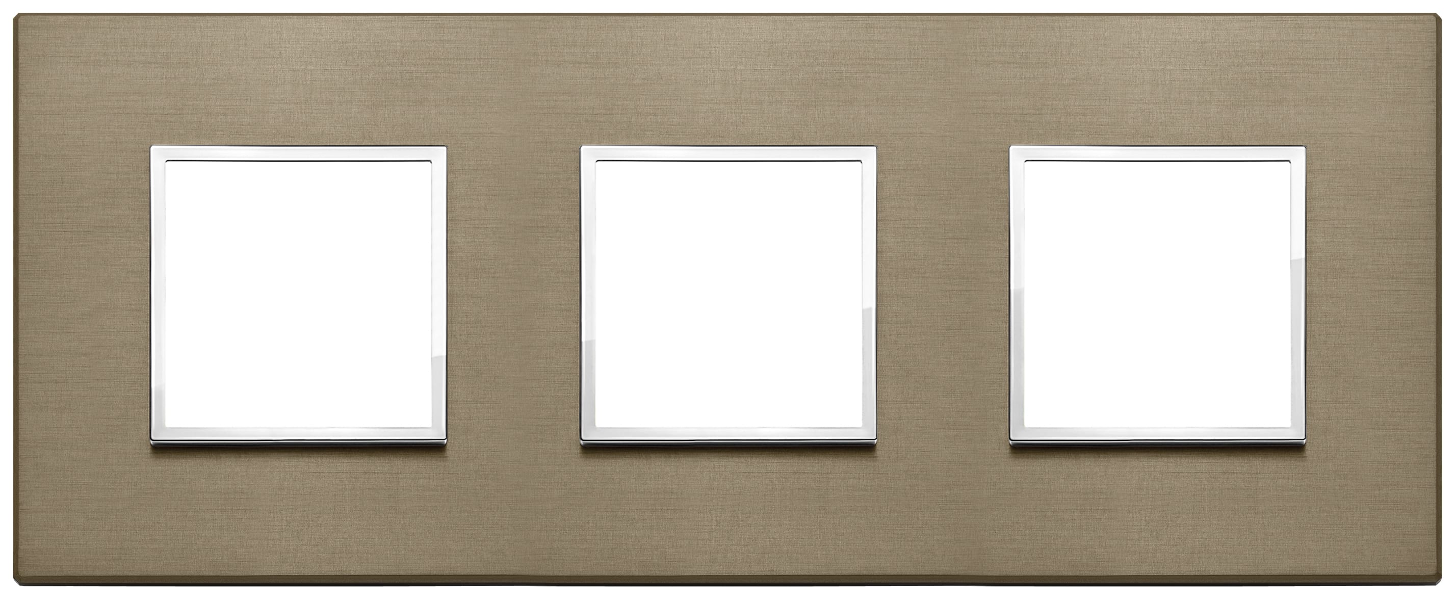 VIMAR - PLACCA 6M (2+2+2) INT71 BRONZO SCURO