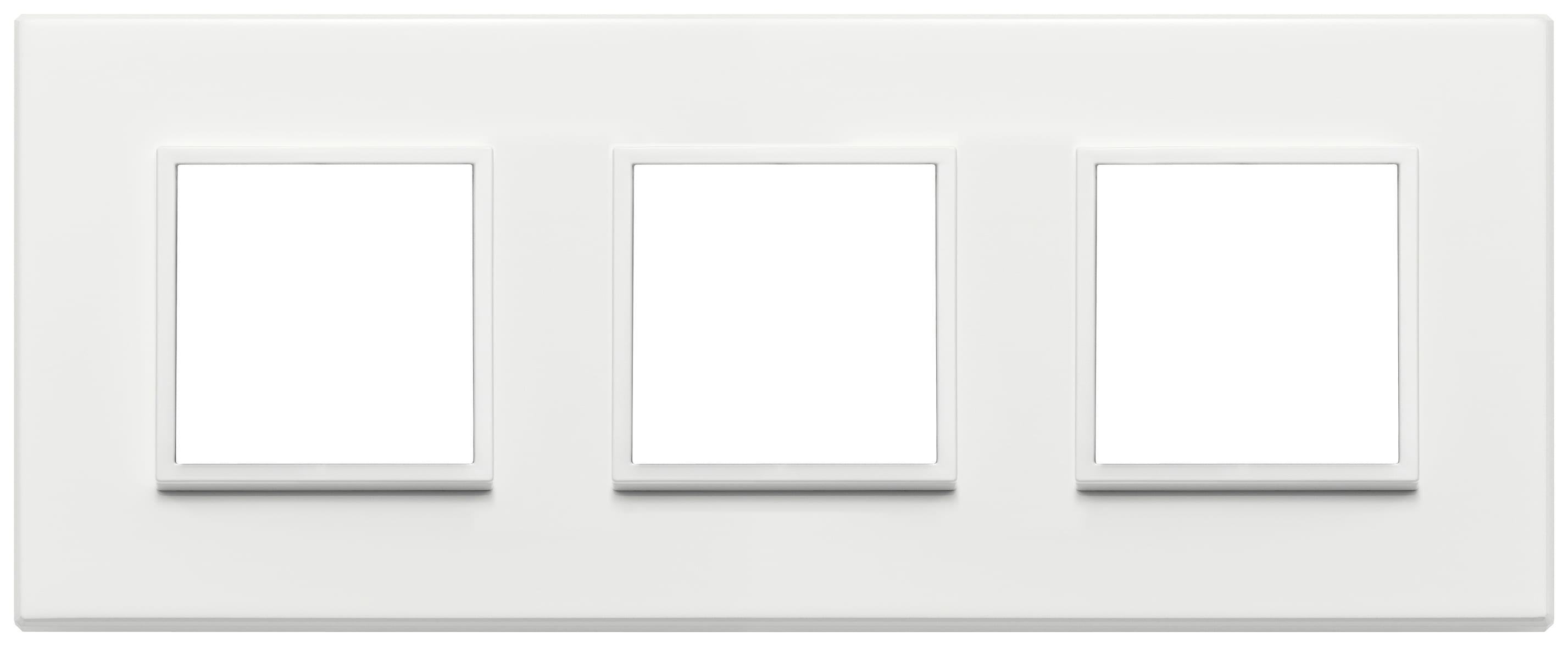 VIMAR - PLACCA 6M (2+2+2) INT71 BIANCO TOTALE