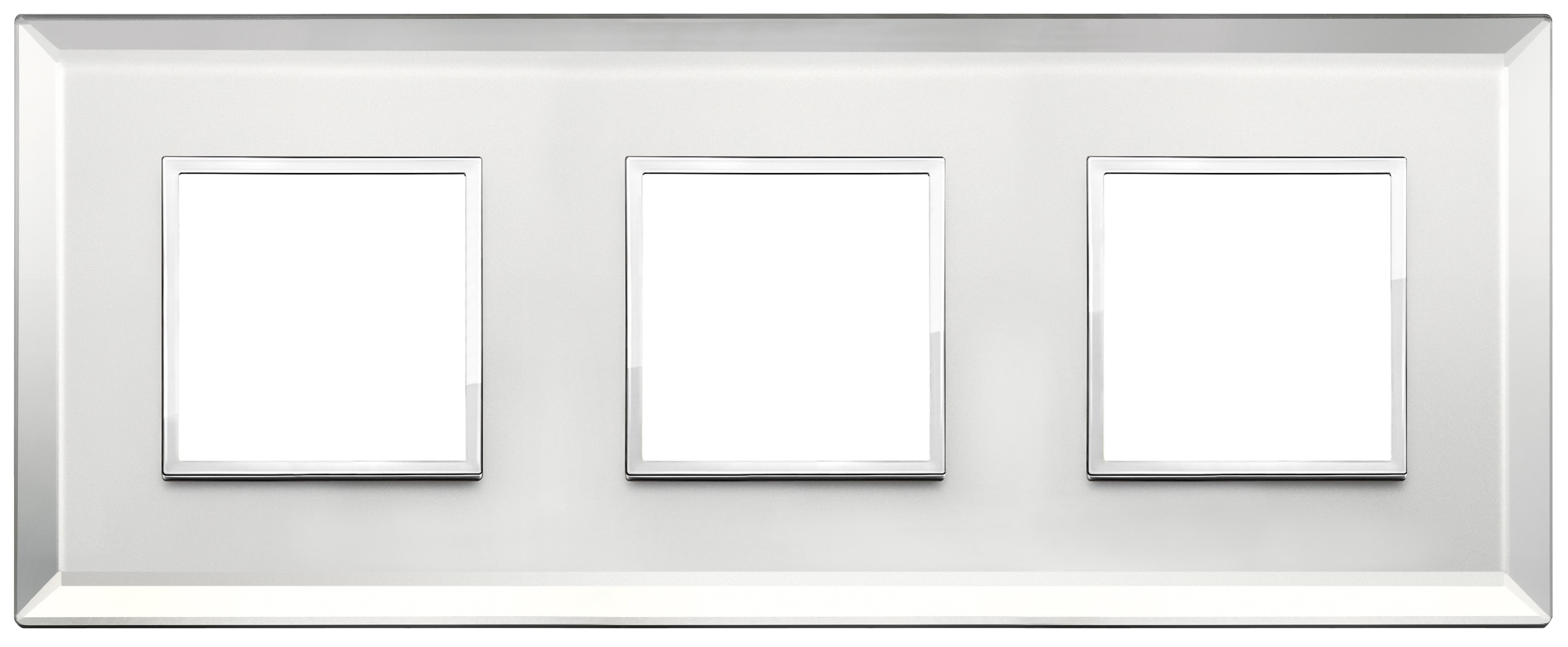 VIMAR - PLACCA 6M (2+2+2) INT71 ARGENTO GHIACCIO 21644.72