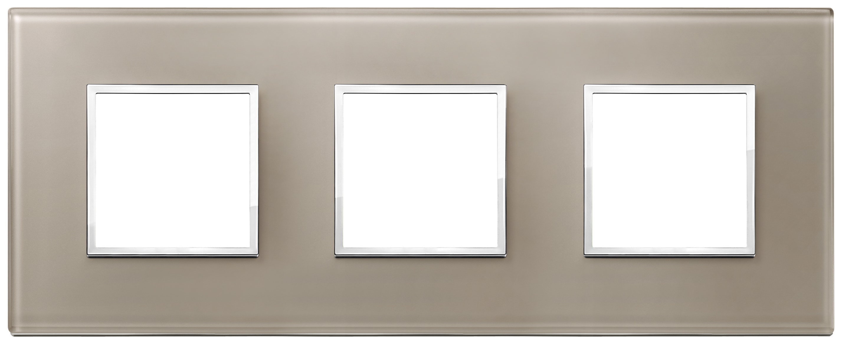 VIMAR - PLACCA 6M (2+2+2) INT71 OPALE BRUNO 21644.74