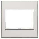 VIMAR - Placca 3M Bs Argento Mouli Alluminio Nobilitato Esclusivi