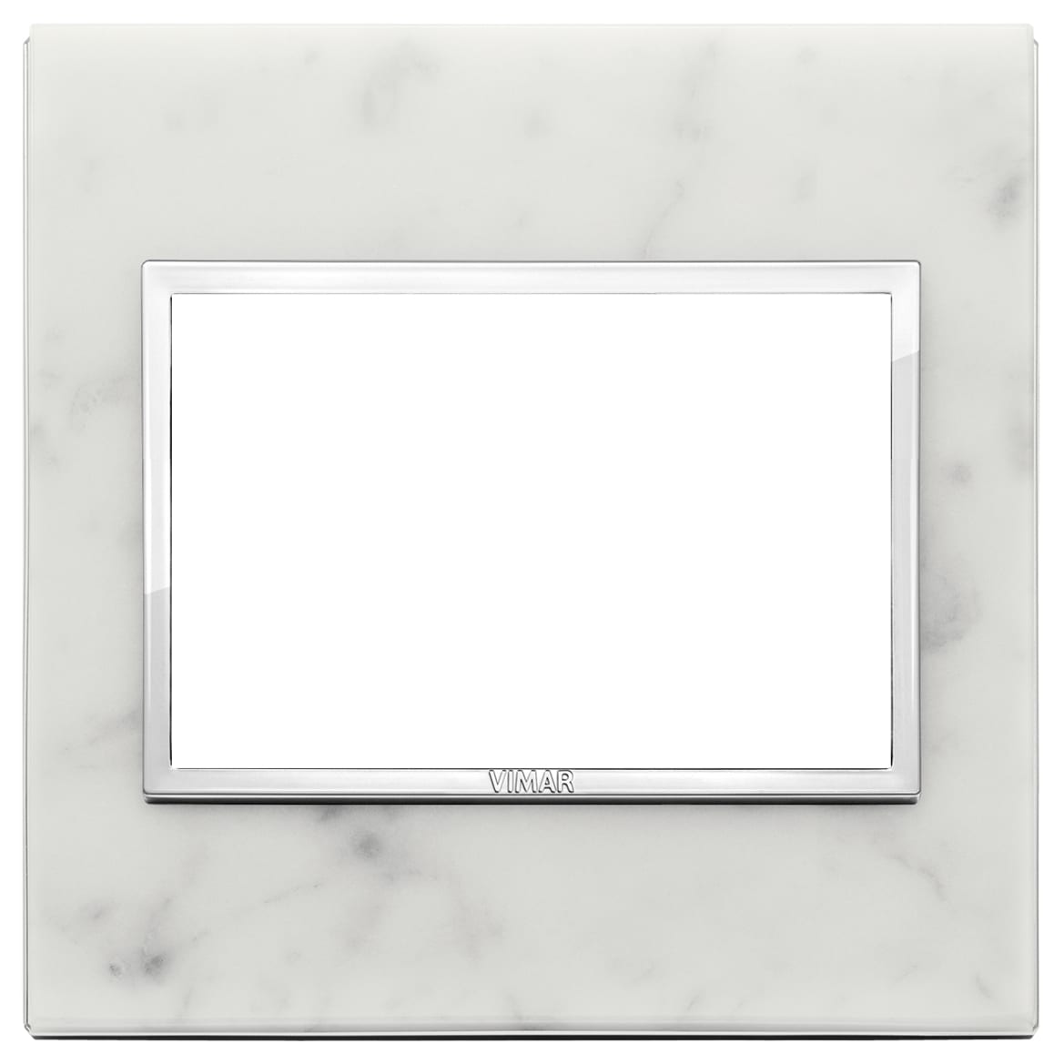 VIMAR - PLACCA 3M BS BIANCO DI CARRARA 21648.51