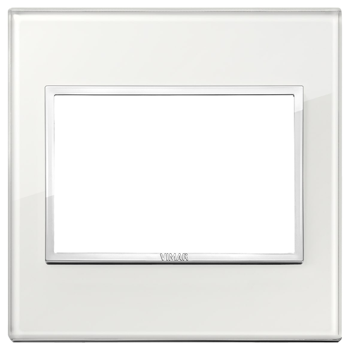 VIMAR - PLACCA 3M BS BIANCO DIAMANTE