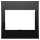 VIMAR - PLACCA 3M BS NERO DIAMANTE
