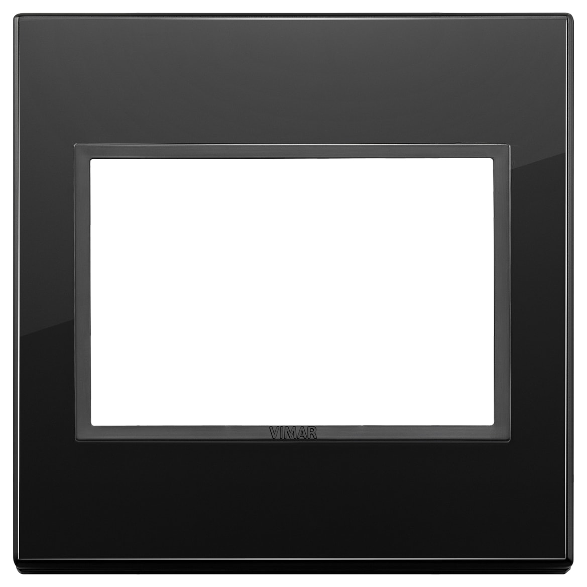 VIMAR - PLACCA 3M BS NERO TOTALE DIAMANTE 21648.88