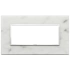 VIMAR - PLACCA 5M BS BIANCO DI CARRARA
