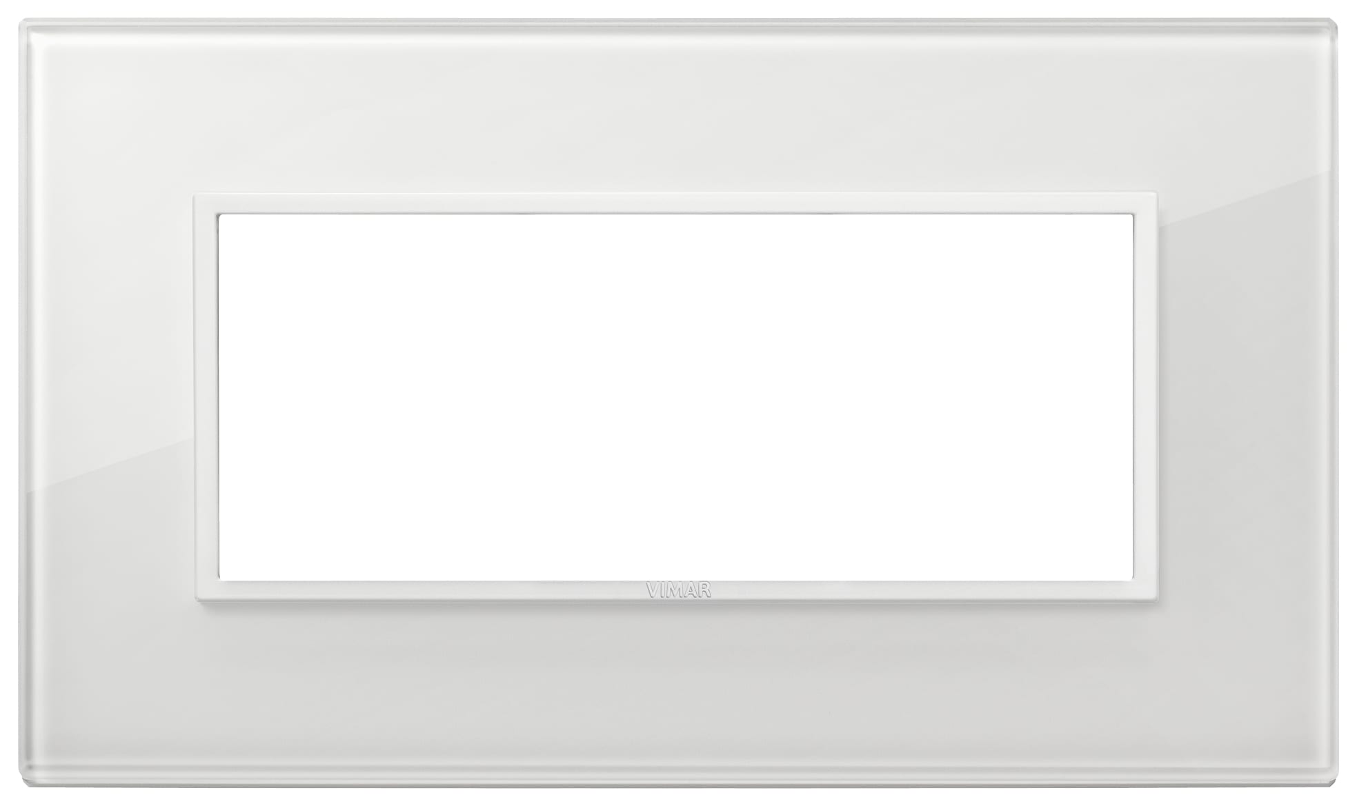VIMAR - PLACCA 5M BS BIANCO TOTALE DIAMANTE