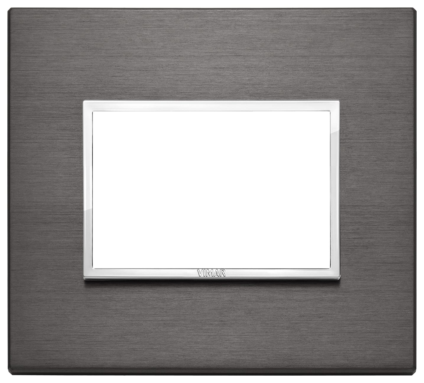 VIMAR - Placca 3M Grigio Lava - Moduli Alluminio Anodizzato Primari 21653.03