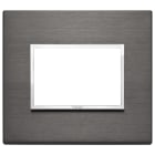 VIMAR - Placca 3M Grigio Lava - Moduli Alluminio Anodizzato Primari 21653.03