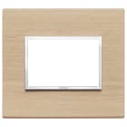VIMAR - Placca 3 Moduli in Legno Rovere Sbiancato Naturale 21653.32