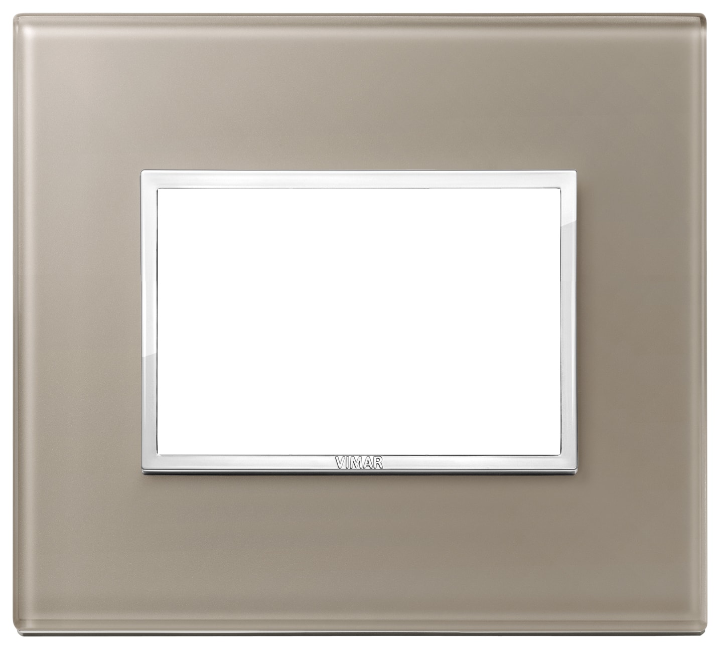 VIMAR - PLACCA 3M OPALE BRUNO