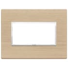 VIMAR - Placca 4 Moduli in Rovere Sbiancato, Legno Naturale