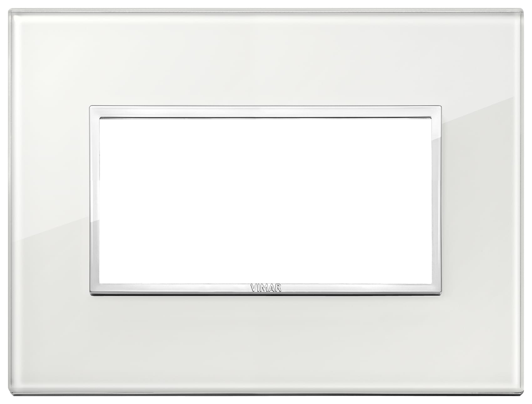 VIMAR - PLACCA 4M BIANCO DIAMANTE
