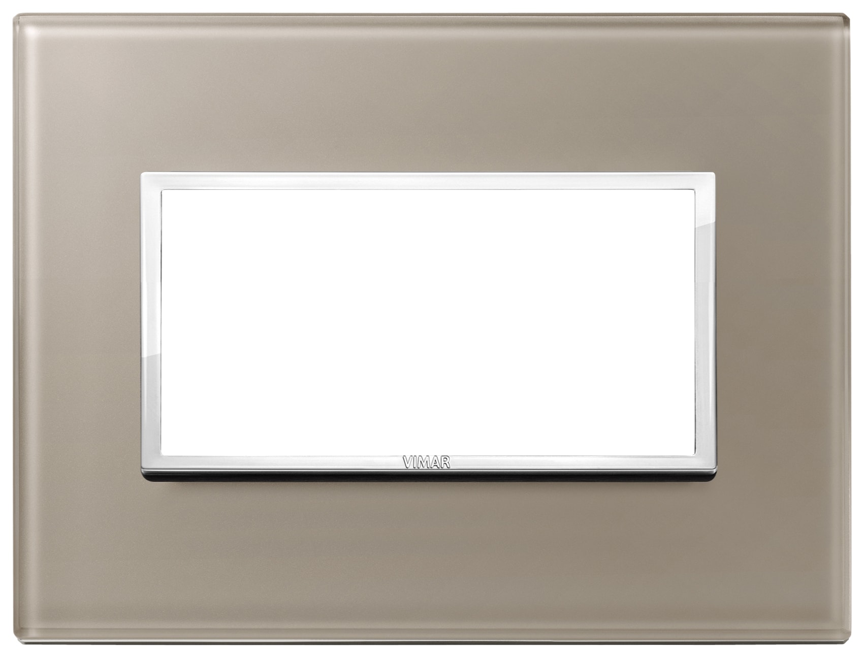 VIMAR - PLACCA 4M OPALE BRUNO